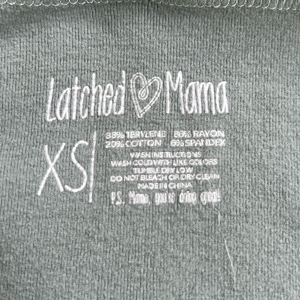 Latched Mama nursing cardigan/wrap/cover up.  Size XS.  Sea green color.